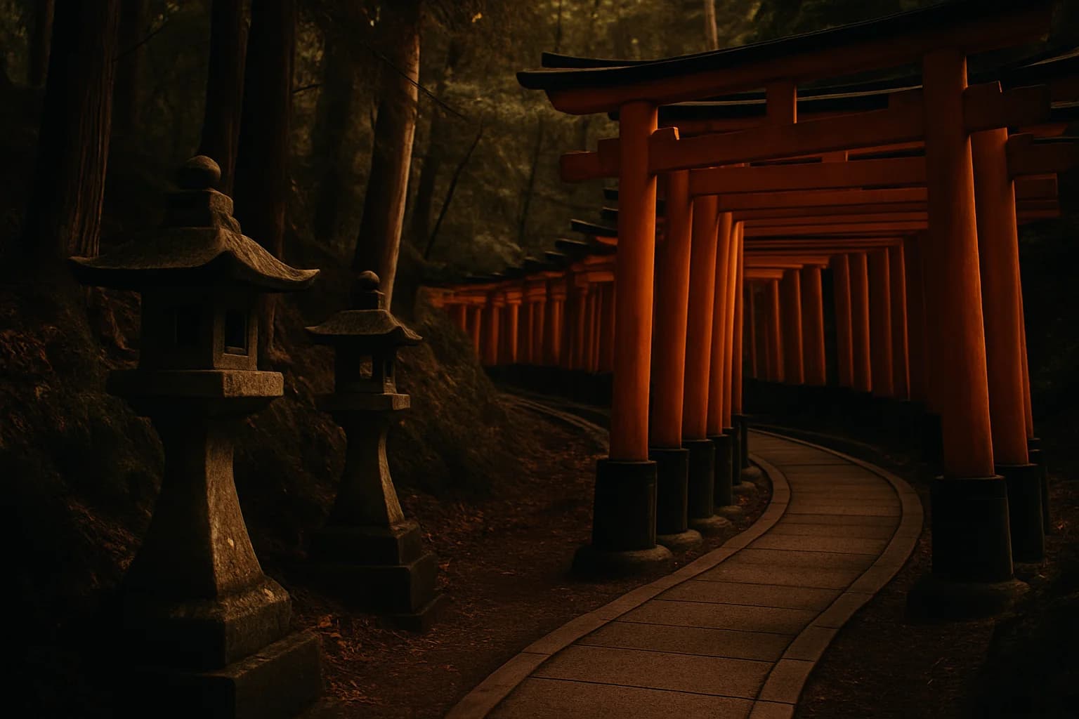 gpt-image-1 medium render of Fushimi Inari
